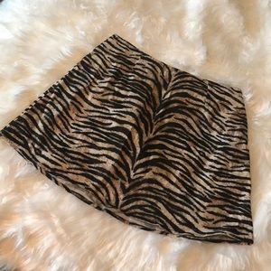 Nasty Gal Tiger Print Skirt